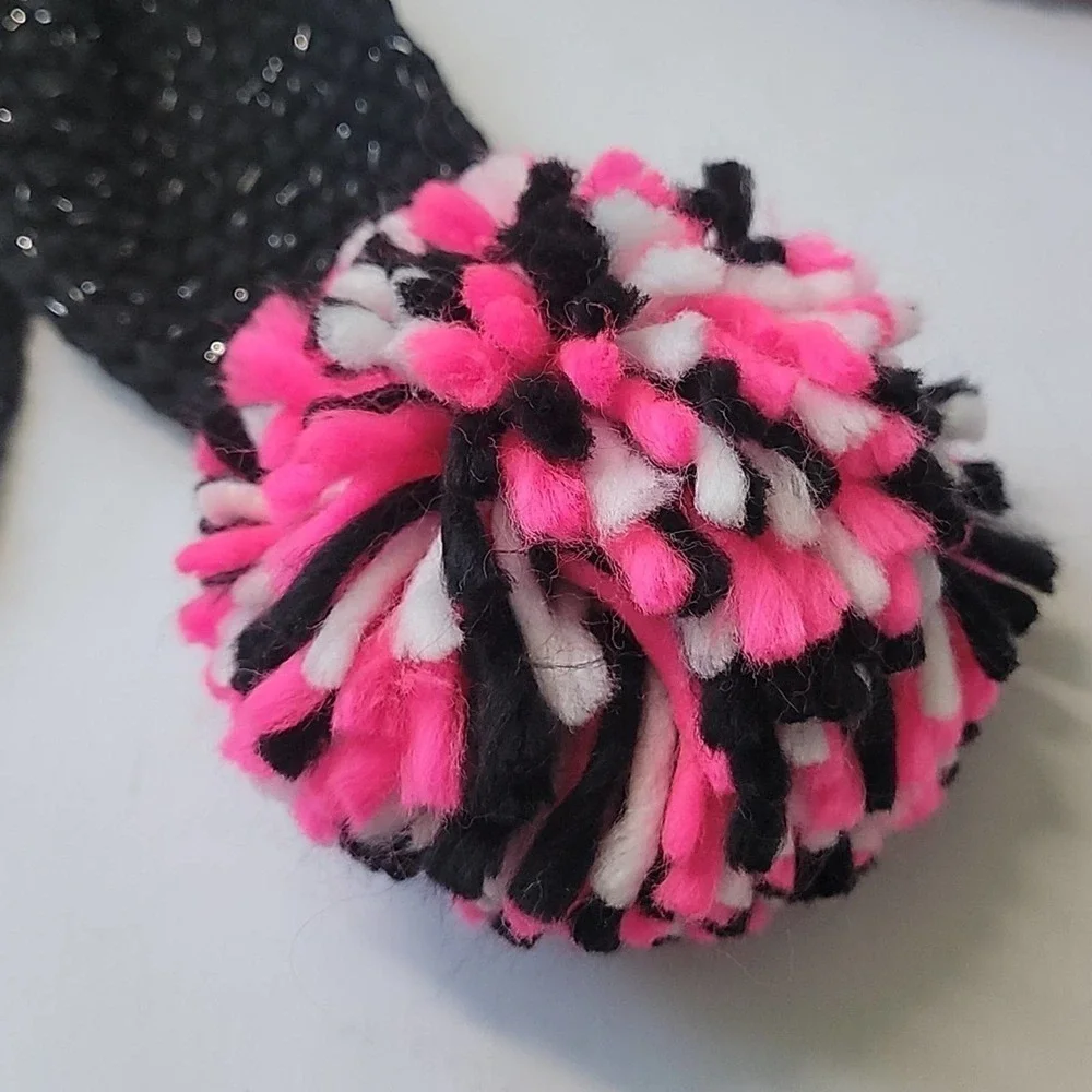 NEW! CAPELLI 3pc. Knit Triangle Scarf, Pom Pom Hat & Glove Gift Set!